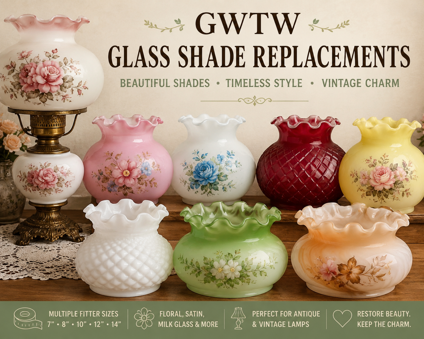Gone With The Wind Lamp Shade Replacement Guide: How to Find the Perfect Vintage Glass Shade