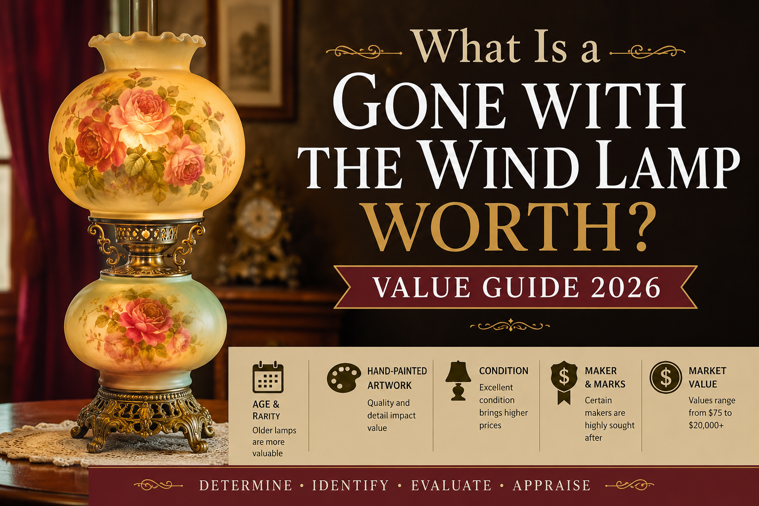 What Is a Gone with the Wind Lamp Worth? Value Guide 2026