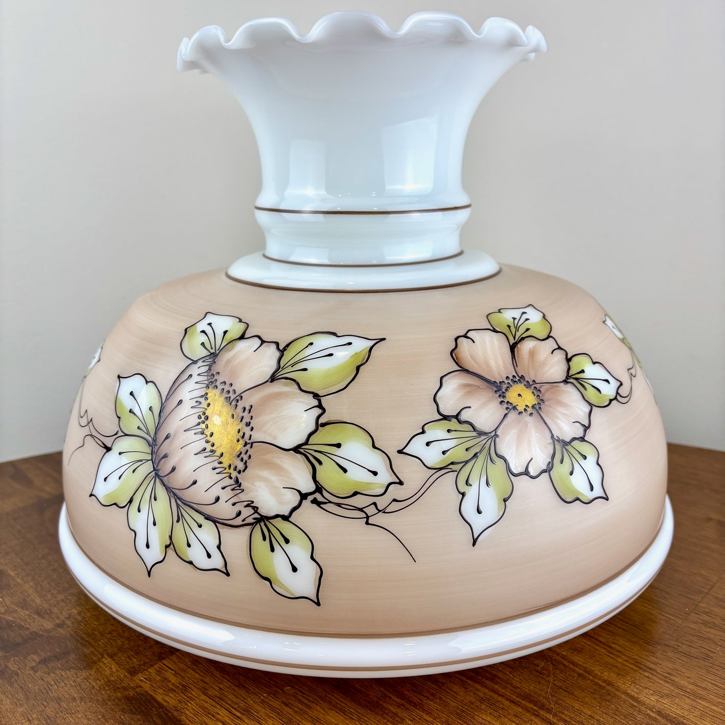 Vintage Hurricane Lamp Shade | Glass Shade