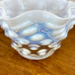Fenton White Opalescent Coin Dot Lamp Shade | Glass Shade