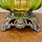 Vintage Green Glass Table Lamp | Vintage Lamp