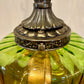 Vintage Green Glass Table Lamp | Vintage Lamp