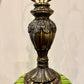 Vintage Green Glass Table Lamp | Vintage Lamp