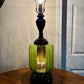 Vintage Green Glass Table Lamp | Vintage Lamp