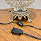 Vintage Clear Cut Glass Nightlight Lamp | Vintage Lamp