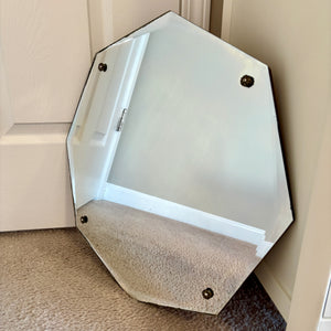 Vintage Frameless Beveled Octagon Wall Mirror 19.5" | Vintage Mirror