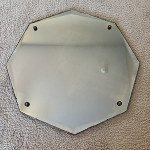 Vintage Frameless Beveled Octagon Wall Mirror 19.5" | Vintage Mirror