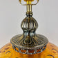 Vintage Amber Glass Table Lamp | Vintage Lamp