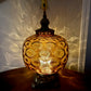 Vintage Amber Glass Table Lamp | Vintage Lamp