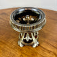 Vintage Amber Cut To Clear Crystal Glass Nightlight Lamp | Vintage Lamp