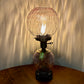 Vintage Purple Pink Optic Glass Gone With The Wind Lamp | Vintage Lamp