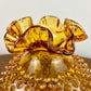 Fenton Amber Hobnail Glass Hurricane Shade 3 Inch Fitter | Glass Shade