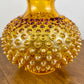 Fenton Amber Hobnail Glass Hurricane Shade 3 Inch Fitter | Glass Shade