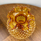 Fenton Amber Hobnail Glass Hurricane Shade 3 Inch Fitter | Glass Shade