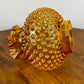Fenton Amber Hobnail Glass Hurricane Shade 3 Inch Fitter | Glass Shade