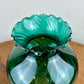 Green Swirl Glass Hurricane Lamp Shade | Glass Shade