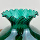 Green Swirl Glass Hurricane Lamp Shade | Glass Shade