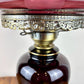 Vintage Purple Amethyst Glass Hurricane Lamp | Vintage Lamp