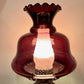 Vintage Purple Amethyst Glass Hurricane Lamp | Vintage Lamp