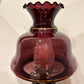 Vintage Purple Amethyst Glass Hurricane Lamp | Vintage Lamp