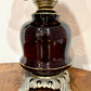 Vintage Purple Amethyst Glass Hurricane Lamp | Vintage Lamp