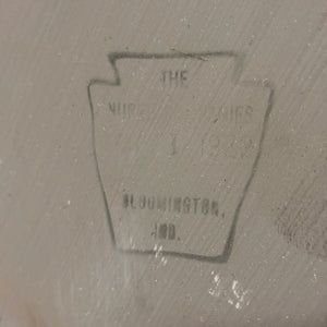 Antique 1929 Etched Floral Leaves Beveled Glass Mirror | Vintage Mirror