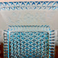 Antique Adams & Co Wildflower Blue Square Plate | EAPG Antique Glass
