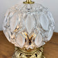 Vintage Clear & Frosted Glass Nightlight Lamp | Vintage Lamp