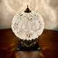 Vintage Clear & Frosted Glass Nightlight Lamp | Vintage Lamp