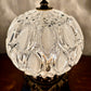 Vintage Clear & Frosted Glass Nightlight Lamp | Vintage Lamp