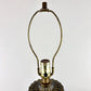 Vintage Smoked Diamond Quilt Glass Table Lamp | Vintage Lamp
