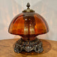 Vintage Dark Amber Glass Nightlight Lamp