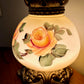 Vintage Yellow Rose Milk Glass Nightlight Lamp