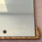 Art Deco October 8, 1932 Floral Dot Leaves Etched Glass Ornate Frame Wall Mirror