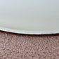 Vintage June 1947 Frameless Beveled Floral Etched Round Wall Mirror 23.75" | Vintage Mirror