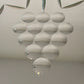 Art Deco Frameless Beveled Etched Grapes Leaves Round Wall Mirror 20" | Vintage Mirror