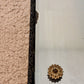 Art Deco Floral Dot Leaves Etched Glass Ornate Frame Wall Mirror | Vintage Mirror