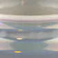 Blue Luster Blue Floral Hurricane Shade 10 Inch Fitter