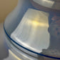 Blue Luster Blue Floral Hurricane Shade 10 Inch Fitter