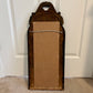 Art Deco Floral Dot Leaves Etched Glass Ornate Frame Wall Mirror | Vintage Mirror
