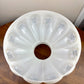 Large Brown Floral Melon Hurricane Lamp Shade | 14 Inch Fitter