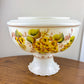 Yellow Floral Hurricane Lamp Shade | 10 Inch Fitter