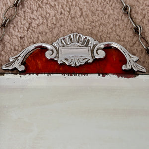 Art Deco Frameless Beveled Glass Wall Mirror | Vintage Mirror