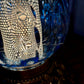 Vintage Blue Glass Table Lamp | Vintage Lamp