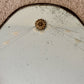 Art Deco Etched Floral Frameless Glass Wall Mirror 20" |