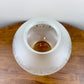 Antique Frosted Acid Etched Floral Glass Amber Luster Ruffles Oil Gas Lamp Shade