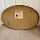 Vintage May 18, 1950 Frameless Beveled Edge Maple Leaf Etched Wall Mirror