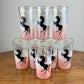 Mid-Century Libbey Golden Stallion Glasses (Set of 8) Original Box