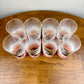 Mid-Century Libbey Golden Stallion Glasses (Set of 8) Original Box