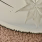Vintage May 18, 1950 Frameless Beveled Edge Maple Leaf Etched Wall Mirror